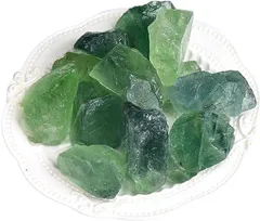 sugarello 蛍石 天然 原石 宝石の原石 ほたる石 ヒーリング ストーンパワー パワーストーン 日本では産出されない レアストーン 約3～7cm ランダム 2～3個セット 合計120g以上(グリーン)