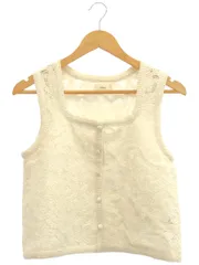 IENA (イエナ) ② 24011900106030 モールエンブロイダリーベスト レディース ホワイト FREE