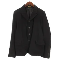 コムデギャルソンブラック COMME des GARCONS BLACK テーラードジャケット シングル 背抜き ブラック Sのサムネイル