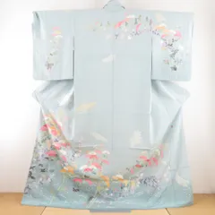 極上新品】本加賀友禅「佐藤修一作」「百花繚乱」糸目手描き本 極上新品】本加賀友禅「佐藤修一作」「百花繚乱」糸目手描き本