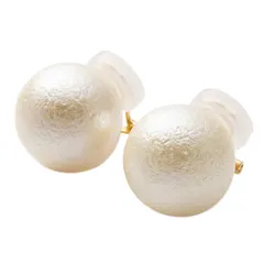【ナチュラル×クリップイヤリング】[Cream dot. クリームドット公式] イヤリング レディース  金属アレルギー ニッケルフリー ネジ式 クリップ式 スタッド コットンパール ビッグパール 大粒 大きめ 大人 シンプル 