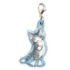 【新品】 ファスナー引手 ぶらさがり わちふぃーるど 猫のダヤン 935045 ファスナー ジッパー 引き手 取っ手 持ち手 革 カン 口金