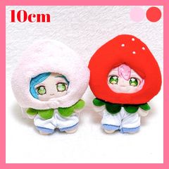 木葉さま専用ページ ♡ いちごぬい服 10cmぬい用×2 着ぐるみ 赤×赤 2個セット いちご ぬいぐるみ用着ぐるみ 10cm ぬい服 着せ