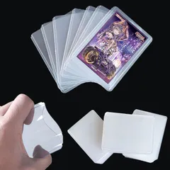 【新着商品】硬質トレーディングカードケース 30枚 両面透明カードローダートレーデングカード 収納PVC 傷防止 (白色-透明）