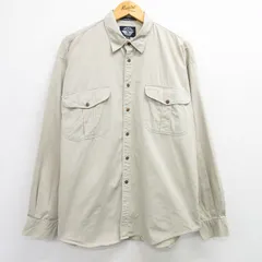 XL/古着 ドッカーズ 長袖 ブランド シャツ メンズ 90s 大きいサイズ コットン ベージュ カーキ 25mar21 中古 トップス