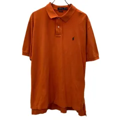 POLO RALPH LAUREN 半袖 ポロシャツ ロゴ 2XL オレンジ ポロラルフローレン ワンポイントロゴ アメカジ 古着卸 アメリカ仕入 a707-5177