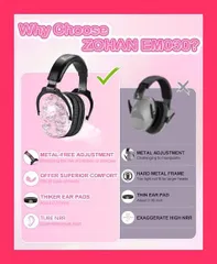 【スタッフおすすめ！】[ZOHAN] 030 防音 イヤーマフ 子供 遮音値 NRR22dB 耳当てプロテクター 学生用 聴覚保護 ヘッドバンド 調整可能 折りたたみ型 ANSI S3.19-1974 & CE EN352-1:2002 認