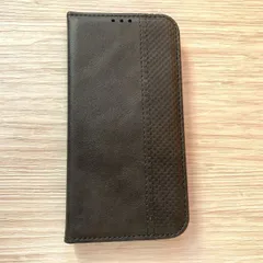 iPhone 14　手帳型ケース　ブラック　カード収納可　管理226-8