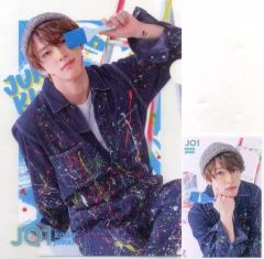[중고] 클리어 파일 고노 준키 A4 ​​클리어 파일 & 포토 카드 [이치 반 쿠지 JO1 JO1'S COLORS] F상
