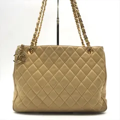 CHANEL シャネル ココマーク マトラッセ ラムスキン チェーン ショルダー バッグ 肩掛け レザー レディース ベージュ かばん 鞄 db6