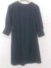 ◇ tocco closet トッコ クローゼット Vカットネック おしゃれ 七分袖 ミニ ワンピース  ネイビー系 レディース E 1307250036629のサムネイル