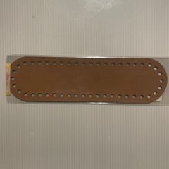 【編み物作品用底板】22cm×6cm46目ブラウン nozomiさん製作 ロシアヤーン かぎ針編み ハンドメイド バッグ 糸 tシャツヤーン ズパゲッティ
