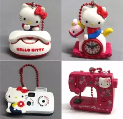 【中古】キーホルダー 全4種セット 「ハローキティ なつかしアイテムミニチュアコレクション2」