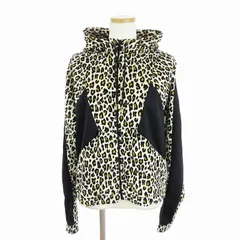 プーマ PUMA 美品 パーカー ジャケット 長袖 ジップアップ フーディ レオパード 茶 アイボリー ブラウン M ■002のサムネイル