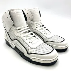 ディーゼル DIESEL BLACK GOLD ブラックゴールド ハイカット スニーカー レザー S162-1 ホワイト 27cm メンズ【中古】