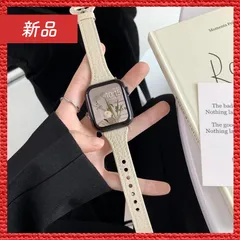 🔴新品未使用🔴 Apple Watch バンド 合皮 42 44 45 mm アプリコット  アップル ウォッチ ストラップ 高級感 普段使い ビジネス フォーマル