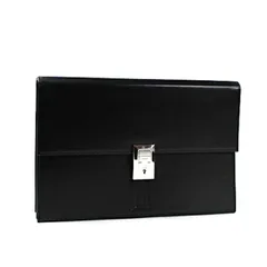 ダンヒル セカンドバッグ クラッチバッグ レザー ダークブラウン