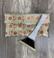三味線用 本鼈甲(べっ甲)撥 プラスチック台 旧家蔵出し ほぼ未使用美品
