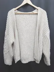 ◇ ⊇ favori ファヴォリ 長袖 ニット カーディガン サイズ38 ライトベージュ レディース P  【1410160014103】