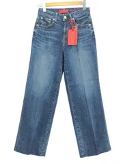 レッドカード RED CARD ×eclat 村山佳世子さん別注 35th Anniversary Wide ワイド デニム パンツ 23 ストーンダーク カットオフ ジーンズ 2025SS ボトムス