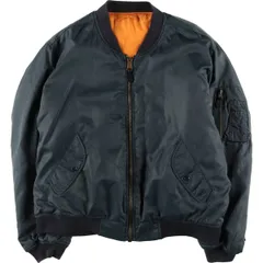 古着 90年代 民間品 アルファ ALPHA MA-1タイプ ミリタリー フライトジャケット USA製 メンズXL相当/eaa462375