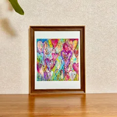 ☆Cami Boyett（新品☆額縁付アートポスターキャミ・ボイエット）☆花の絵☆自然美☆風景画☆抽象画☆HER BEATING HEART SINGS☆505