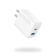 ホワイト Anker Charger (20W, 2-Port) 【PSE技術基準適合/USB PD対応/20W急速充電器/コンパクトサイズ】 Android スマートフォン iPad その他 各種機器対応 (ホワイト)のサムネイル