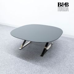 【中古品】B&B ITALIA ビーアンドビーイタリア MAXALTO マクサルト PATHOS パトス センター ロー テーブル グレー アントニオ・チッテリオ 定価135万