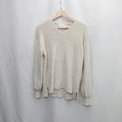 ◇ ⊆ OPAQUE.CLIP オペーク ドット クリップ 長袖 フェザーヤーンVネックニット サイズ38/Ｍ ベージュ系 レディース E  【1505290054812】