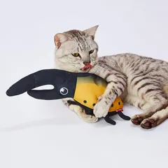 ペティオ(Petio) 猫用おもちゃ けりぐるみ ヘラクレスオオカブト 1