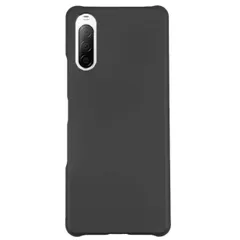 Xperia 10 III ケース SO-52B SOG04 エクスペリア10 マーク3  耐衝撃 シンプル さらさら ハード ケース 【Color】 ブラック