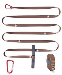 タープ延長ベルト 小川張り タープベルト セッティングテープ 耐荷重200kg 3m おすすめ 高強度 (ブラウン)