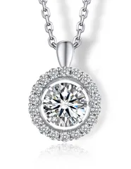 ダンシングストーン ペンダント カラット シルバーネックレス人気ブランド 1 チェーン レディース 誕生日 ネックレス 記念日 モアサナイト プレゼント（長40cm＋アジャスター5cm） [MomentWish] 華奢ギフトボックス付け