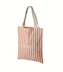 LIEWOOD リーウッド　トートバッグ スモールサイズ　ストライプ/ピンク//オーガニックコットン