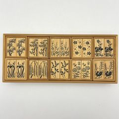 十種香札 白竹　木箱入　茶道具　茶事　七事式　花月