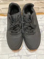 【G1-27】◇ SKECHERS 23cm ウノスタンドオンエアスニーカー　ブラックカラー