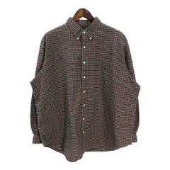 RALPH LAUREN ラルフローレン 長袖ボタンダウンシャツ 大きいサイズ チェック マルチカラー(メンズ 2XL)中古 古着 T7781