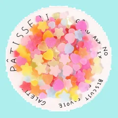 【新着商品】デコパーツ グミ キャンディー ネイルアート 星形 ハート形 可愛い デコ材料 デコ素材 素材 DIY手芸材料 DIY用品 手作り ハンドメイド 飾り用ビーズ 飾り物 装飾品 スマホケース ネイルアートパーツ 服装パーツ アクセサリーパーツ 約10