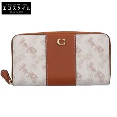 COACH コーチ 【新品同様】エッセンシャル スリム アコーディオン ジップ ウォレット・ホース アンド キャリッジ プリント