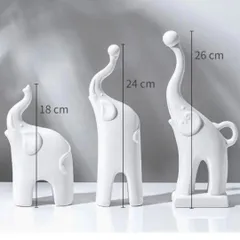 象ゾウ 置物 置き物 飾り オブジェ 北欧 インテリア 動物 かわいい 縁起物 新築祝 開業 結婚祝 グッズ ギフト アニマル プレゼントアート おしゃれ 陶器