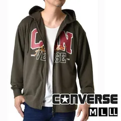 CONVERSE フルジップパーカー《17ブラウン》新品 未使用 コンバース メンズ 刺繍 ワイド ビッグシルエット 裾ドロスト 裏毛 ストリート【A7R】【ゆうパケット】ファッション メンズ M L LL 秋