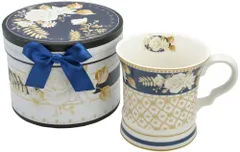 【複数購入可】ロイヤルアーデンギフトBOX入りマグカップ　ホワイトローズ　薔薇雑貨　プレゼント　電子レンジ可