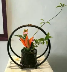 竹筒5本組　花器　華道 花樂：日本華道社