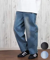 【ムラスポ公式】新品 ELEMENT エレメント ロングパンツ デニム メンズ ロンパン ワイドシルエット ワンポイント BF021-704のサムネイル