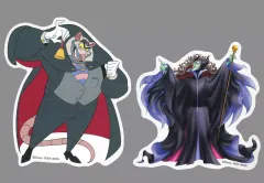 【中古】シール・ステッカー マレフィセント＆ラティガン ステッカーセット 「セガ ラッキーくじONLINE ディズニーヴィランズ＆ディズニーキャラクター2024」F-14賞