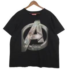 MARVEL アベンジャーズ ハルク キャプテンアメリカ 半袖プリントTシャツ メンズUS-2XL ブラック hsc-0570n