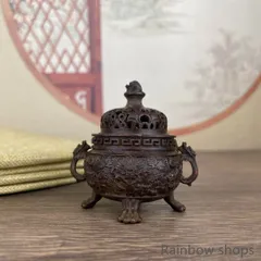 銅製 三足龍薫香炉 茶道香炉 装飾品 工芸品 置物 銅製 三足龍薫香炉 茶道香炉 装飾品 工芸品 置物 銅製 三足