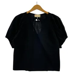 nano universe  ナノユニバース パフスリーブカットソー sizeⅡ/ブラック