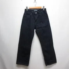 ユニクロ UNIQLO × JW ANDERSON JWアンダーソン 美品 ストレート ジーンズ 24 インディゴ デニム パンツ ジッパーフライ