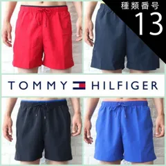 種類13:Primary　Red　レッド/L 水着 メンズ サーフパンツ ビーチショーツ 海パン ハーフパンツ ショートパンツ 短パン トミーヒルフィガー 水陸両用 TOMMYHILFIGER